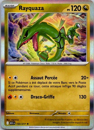 Carte pokémon rayquaza - carte,