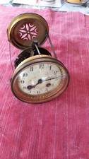 Ancien mouvement  de pendule de Paris complet cadran guirlande fleurie