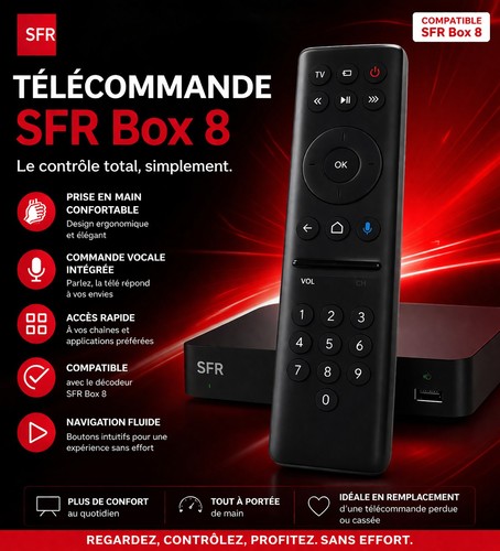 Telecommande sfr stb8 - telecommande,