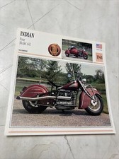 Indian 1265 four model 441 1941 carte moto de collection Atlas USA