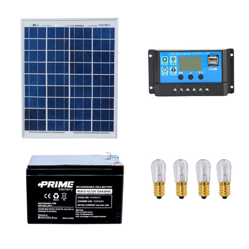 Kit votive panneau - solaire, 20w