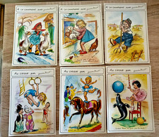6 Cartes postales fantaisie