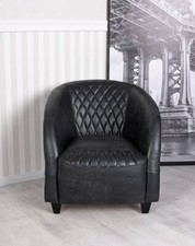Fauteuil Vintage Cuir Rétro