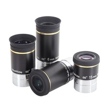 Oculaire télescope vue large 66 degrés 6mm 9mm 15mm 20mm pour astronomie