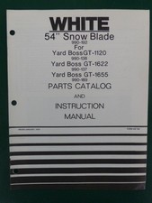 1979 WHITE 54 INCH SNOW BLADE