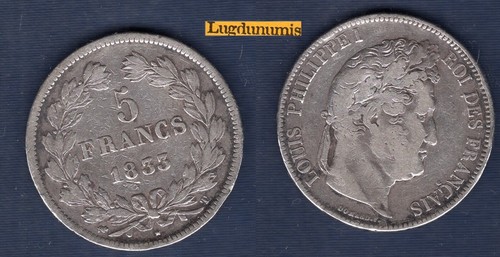 Francs 1833 nantes tb iii - 5, t