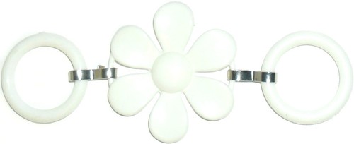 Plastique blanc fleur double - plastique,