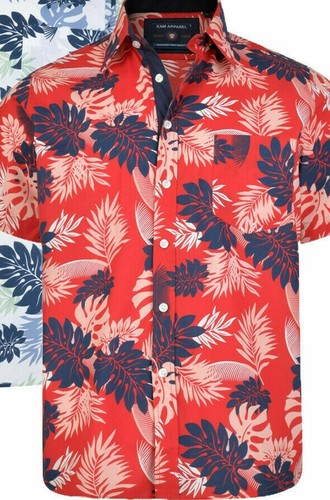 Chemise hawaïenne rouge pour - chemise,