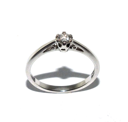 Bague classique blanc 9 - or,
