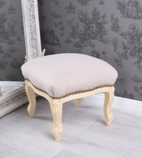 Tabouret Baroque Repose-Pieds Style Maison de Campagne Repose-Pieds Pouf Minable