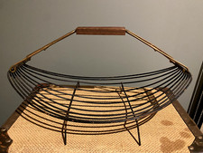 Corbeille à fruits Vintage - Décoration rétro - String design + teck année 50/60