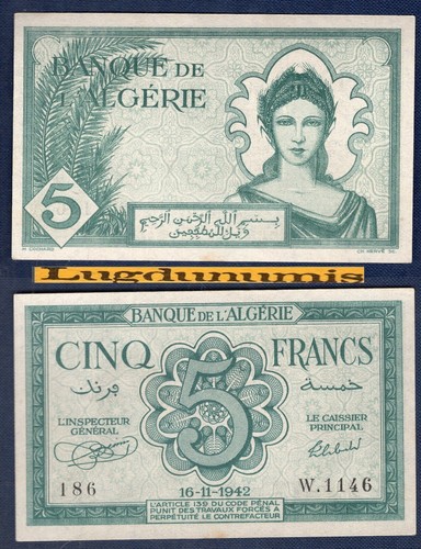 Algérie francs 11 - algérie, 5