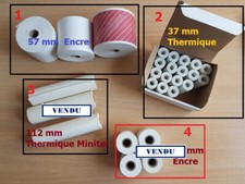 Divers lots de rouleaux Imprimante Calculatrice Minitel au choix