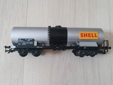 LILIPUT - SBB - CFF  - WAGON  CITERNE  "  SHELL  "   A  BOGIES   - Ech HO -
