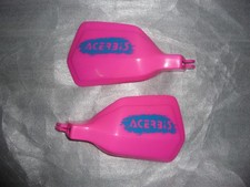 protèges mains vintage gauche et droit ACERBIS rose et bleu réf 55-00