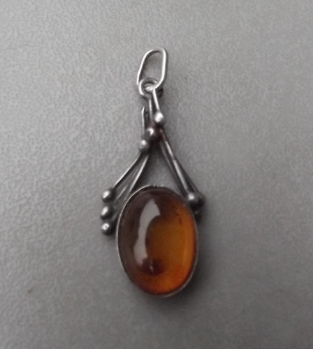 Ancien pendentif argent - en,