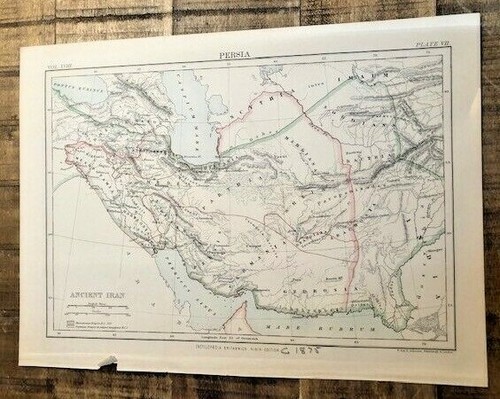 Carte ancienne colorée - carte,