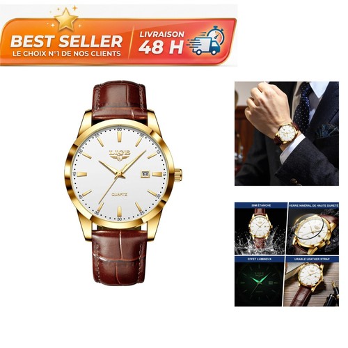 Montre homme lige quartz - montre,