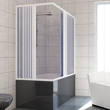 CABINE DE DOUCHE PARE BAIGNOIRE PVC NADIA 70x140 CM 2 PORTES