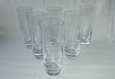 Daum série 6 verres "tube" vodka whisky