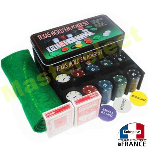 Coffret jeu poker avec 2x - coffret, de
