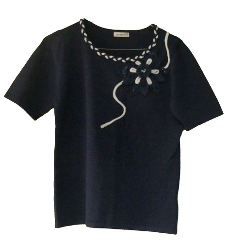 Polo maille marine damart - polo,