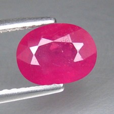1,35 CT 7X5 MM NATUREL CHAUFFÉ MAGNIFIQUE RUBIS ROUGE PIERRE PRÉCIEUSE EN VRAC