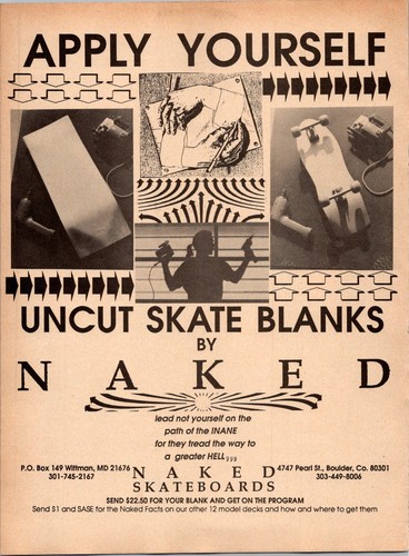 1989 naked skateboards - •naked,