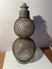 ANCIEN SIPHON  BISTROT GRILLAGE SELTZOGENE  DU DR FEVRE FORME DOUBLE BOULES