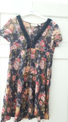 Robe taille à fleurs - robe,