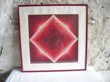  Jean Pierre VASARELY dit YVARAL ( 1934 -2002 ) OP ART 