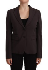 Veste Blazer Marron À Manches