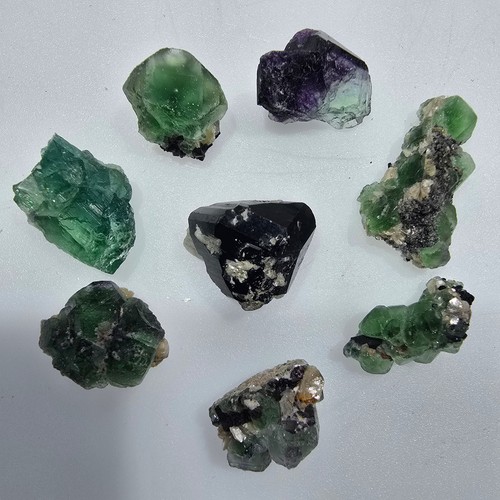 Lot pierres fluorite - de, 8