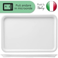 Plateau Rectangulaire Self-Service Pour Buffet Grande En Plastique Blanc