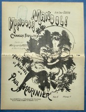 MOULIN ROUGE NAPLES PARTITION MANDOLI MANDOLA MARINIER MARGUERITE PETIT  1895