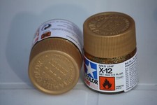 Tamiya Peinture Pot 10ml X12 Or Métallisé Maquette Char Voiture Avion Ref 81512