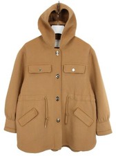 Sandro Loulli Manteau Femmes ( Ue ) 40 Double Face Pure Laine à Capuche Cordon