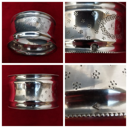 Rond serviette argent - serviette,