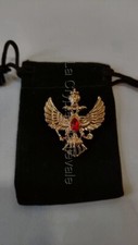 BROCHE AIGLE SOLAIRE BICEPHALE
