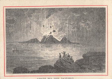 CHROMO ILES COLCANIQUES GROUPE ILES SANTORIN - 27954