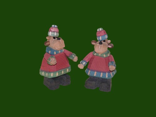 Figurine bois élan jeux - figurine, en