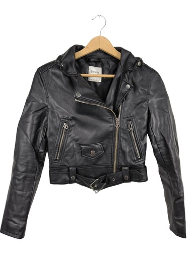Bershka veste cuir - en,