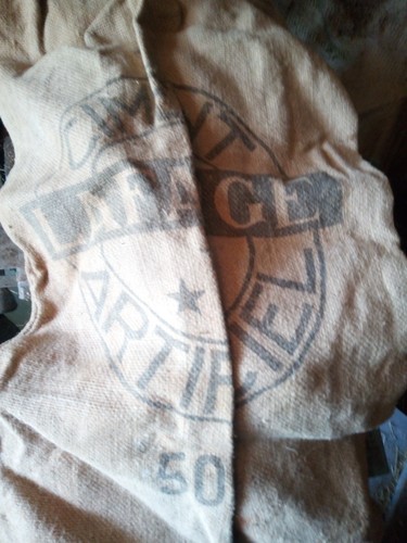 Sac toile jute - toile, ancien