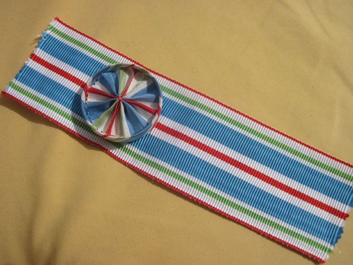 Djibouti ruban avec rosette - djibouti, :