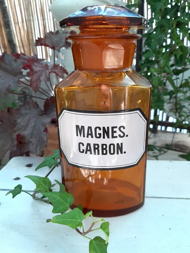Ancien pot pharmacie verre - ancien,