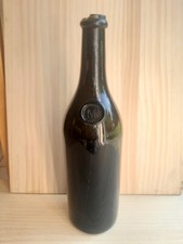 bouteille ancienne absinthe verre soufflé sceau MF antique french sealed bottle