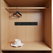  Porte-clés mural en acier inoxydable : porte-manteau de porte, porte-chapeaux