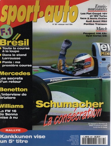 Sport auto 387 1994 bresil - sport,