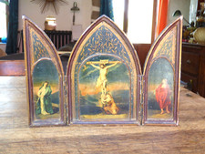 triptyque religieux RUBENS DESGODETS Gérard et Gérard MARIN art religieux 1900