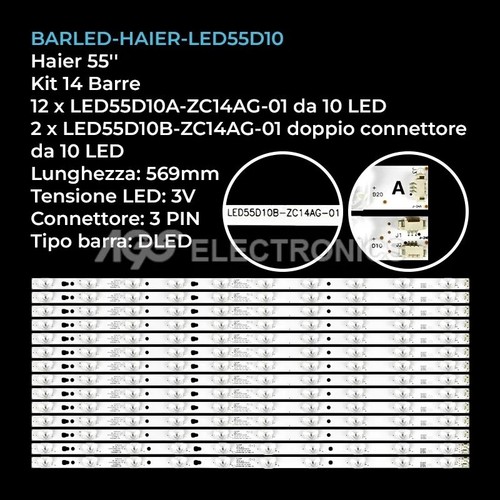 Kit barres led - kit, 10